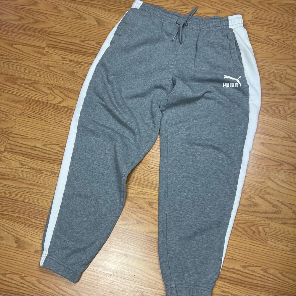 Puma Men's Iconic Archive T7 Track Joggers Gray Heather
